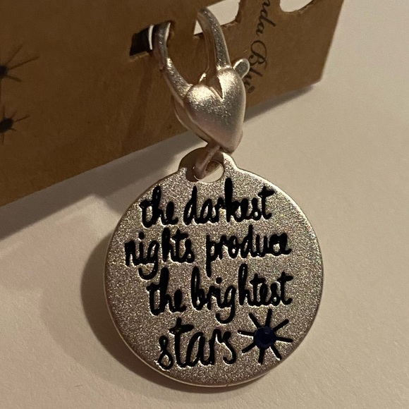 Silver Stars Two Sided Charm - Picture 2 of 4